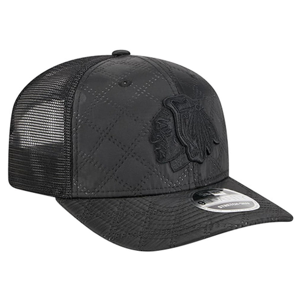 Chicago Blackhawks New Era Quilted Nylon 9SEVENTY Adjustable Trucker Hat -  NHL Hats