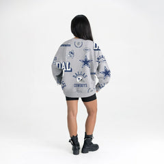 Dallas Cowboys Gameday Couture Women's Always On Repeat Fleece Sweatshirt | NFL Hot
