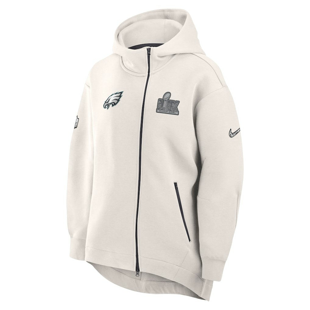 Philadelphia Eagles Women's Super Bowl LIX Opening Night Tech Fleece Full-Zip Hoodie | NFL Sale