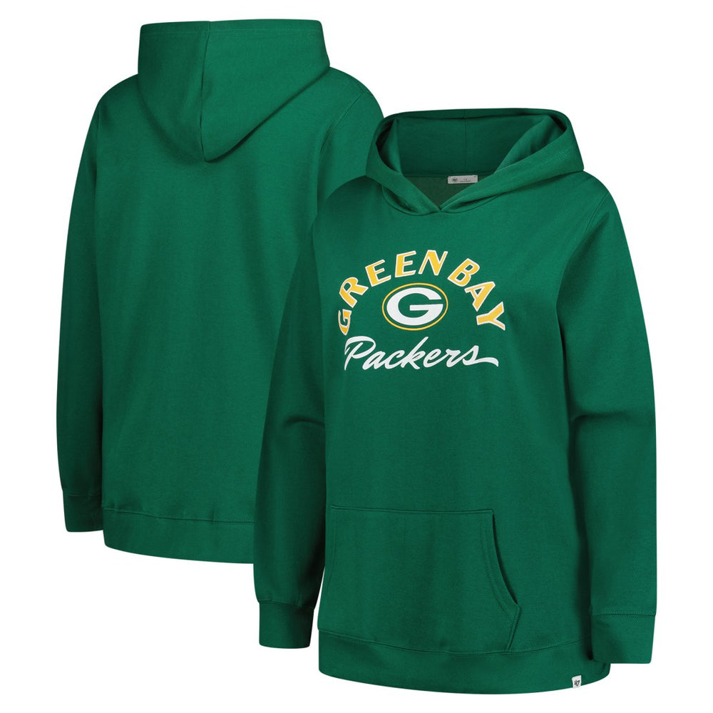 Green Bay Packers '47 Women's Plus Size Whirlwind Naomi Hoodie | NFL New