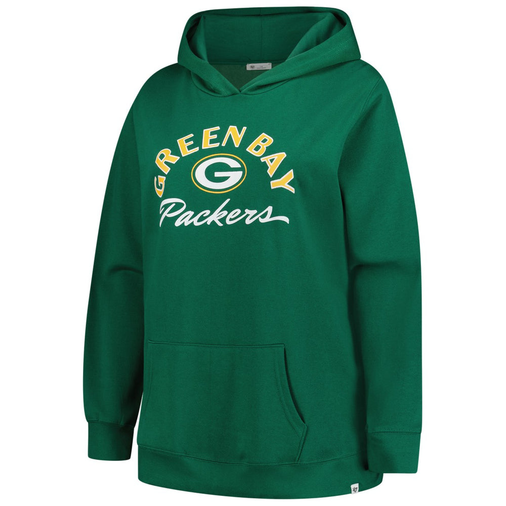 Green Bay Packers '47 Women's Plus Size Whirlwind Naomi Hoodie | NFL New