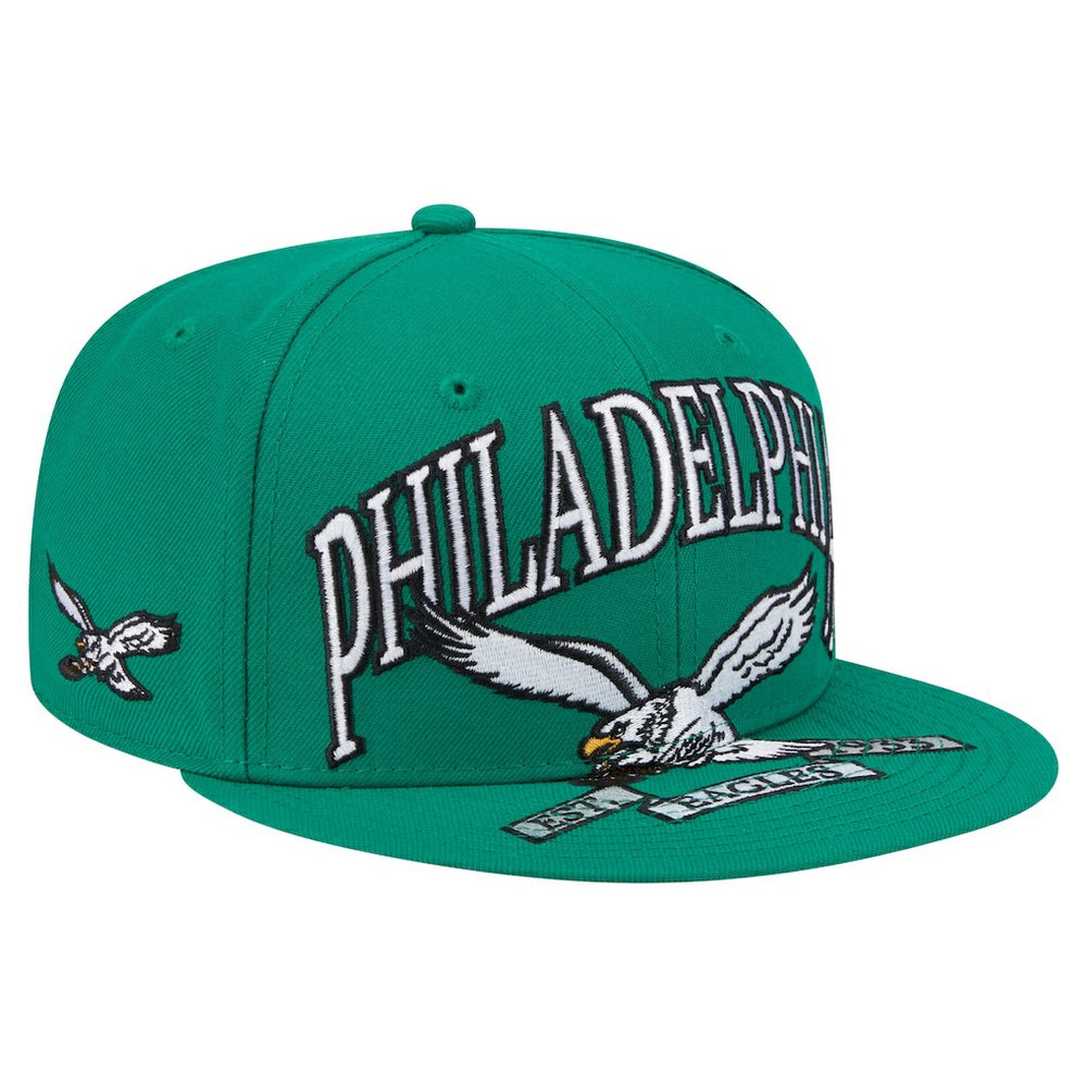 Philadelphia Eagles Throwback Oversized 59FIFTY Fitted Hat | NFL New