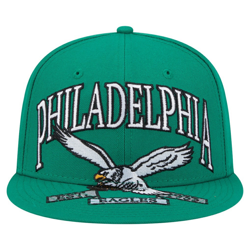 Philadelphia Eagles Throwback Oversized 59FIFTY Fitted Hat | NFL New