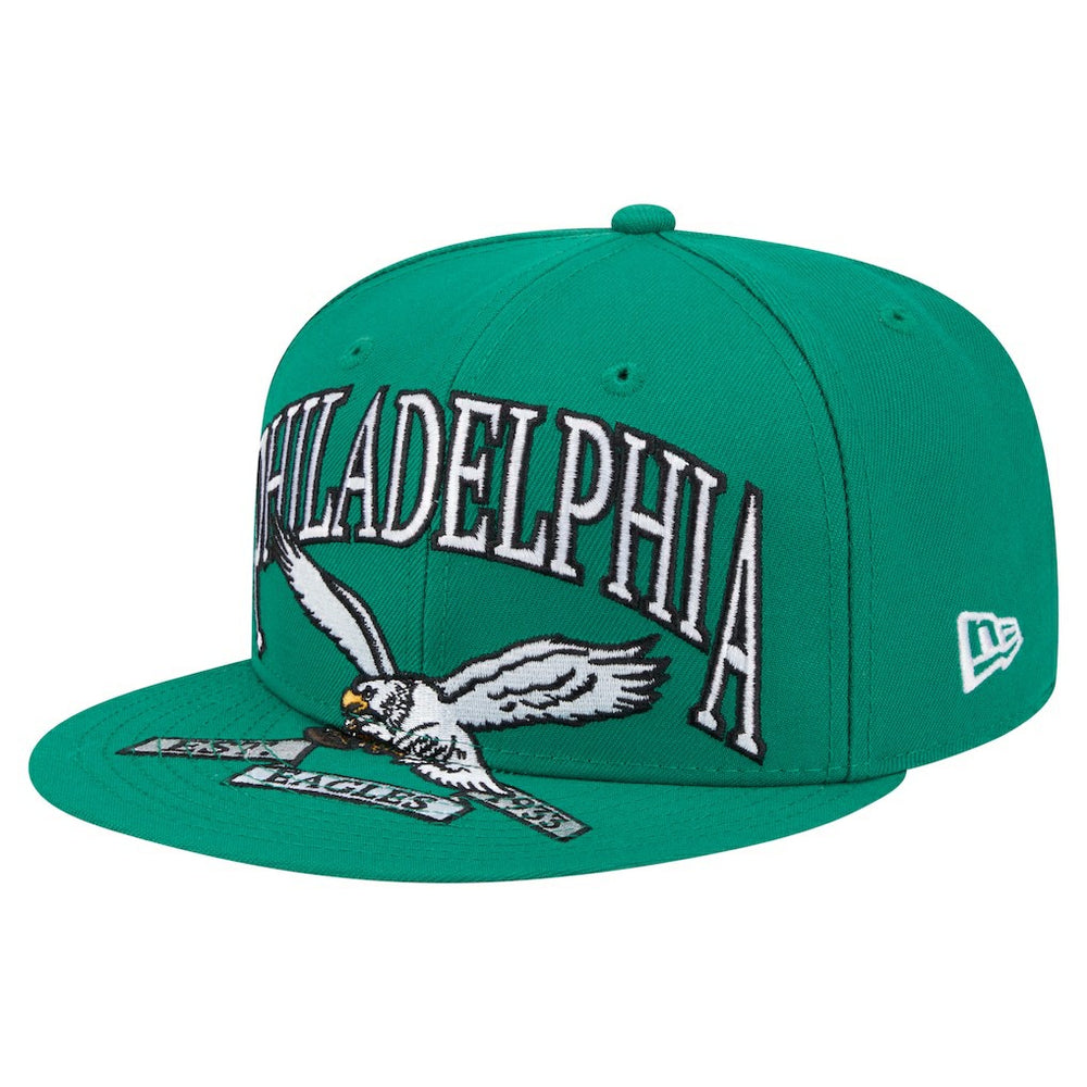 Philadelphia Eagles Throwback Oversized 59FIFTY Fitted Hat | NFL New