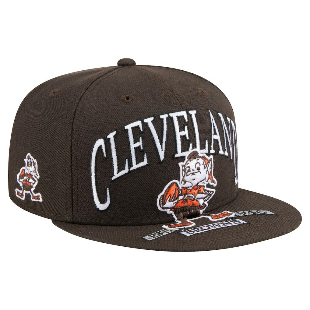 Cleveland Browns Throwback Oversized 59FIFTY Fitted Hat | NFL On sale