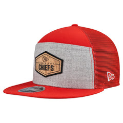 Kansas City Chiefs Cork Split Panel 9FIFTY Trucker Snapback Hat | NFL US