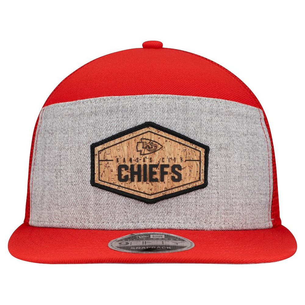 Kansas City Chiefs Cork Split Panel 9FIFTY Trucker Snapback Hat | NFL US