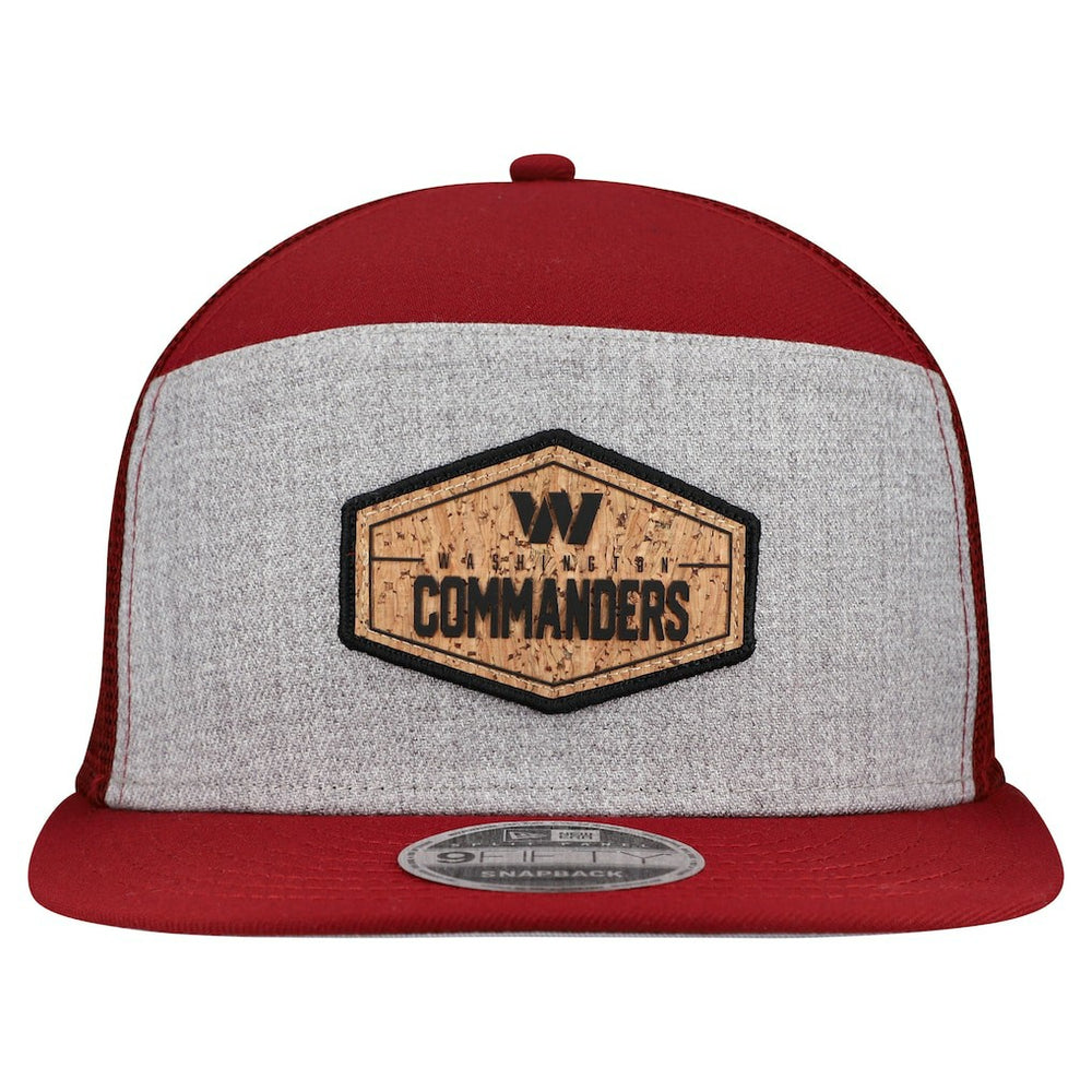 Washington Commanders Cork Split Panel 9FIFTY Trucker Snapback Hat | NFL Discount