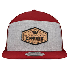 Washington Commanders Cork Split Panel 9FIFTY Trucker Snapback Hat | NFL Discount
