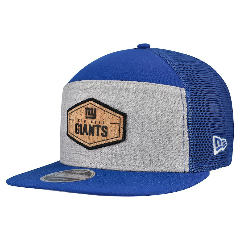New York Giants Cork Split Panel 9FIFTY Trucker Snapback Hat | NFL New