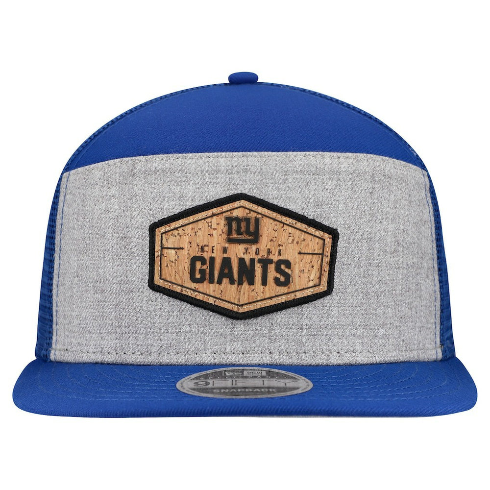 New York Giants Cork Split Panel 9FIFTY Trucker Snapback Hat | NFL New