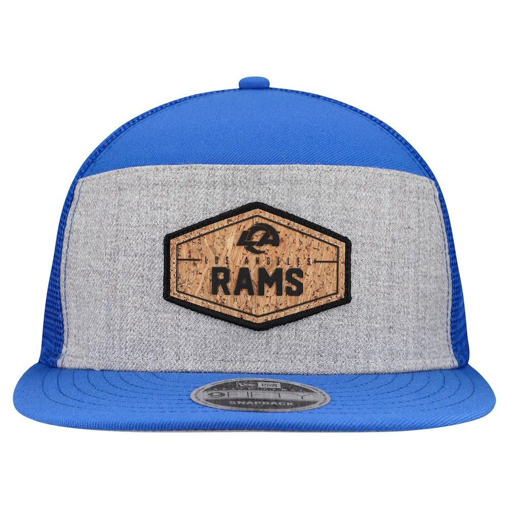 Los Angeles Rams Cork Split Panel 9FIFTY Trucker Snapback Hat | NFL US