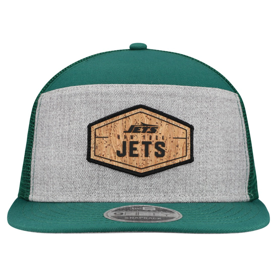New York Jets Cork Split Panel 9FIFTY Trucker Snapback Hat | NFL Online