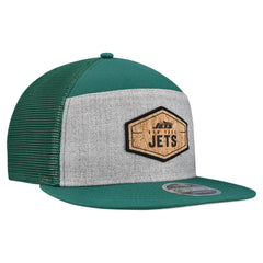 New York Jets Cork Split Panel 9FIFTY Trucker Snapback Hat | NFL Online