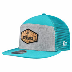 Miami Dolphins Cork Split Panel 9FIFTY Trucker Snapback Hat | NFL Near me