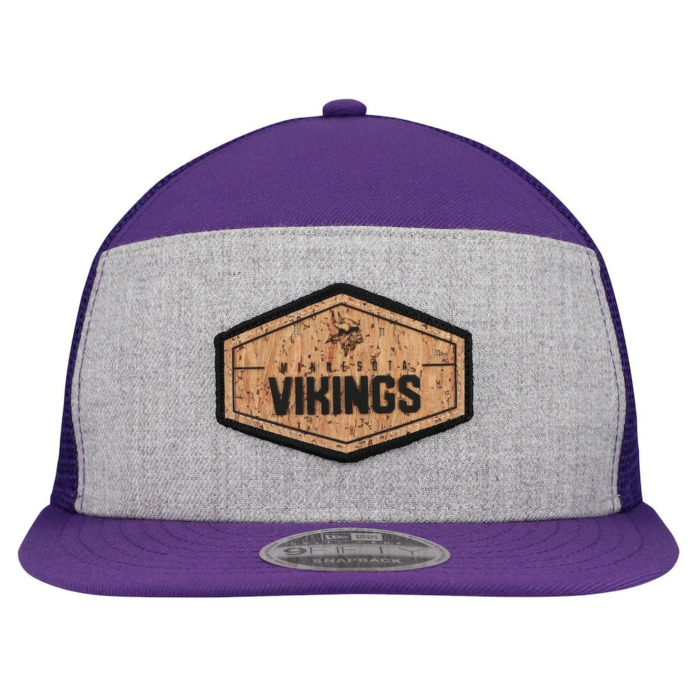 Minnesota Vikings Cork Split Panel 9FIFTY Trucker Snapback Hat | NFL Online