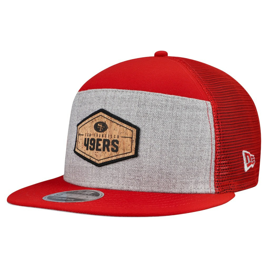 San Francisco 49ers Cork Split Panel 9FIFTY Trucker Snapback Hat | NFL Sale