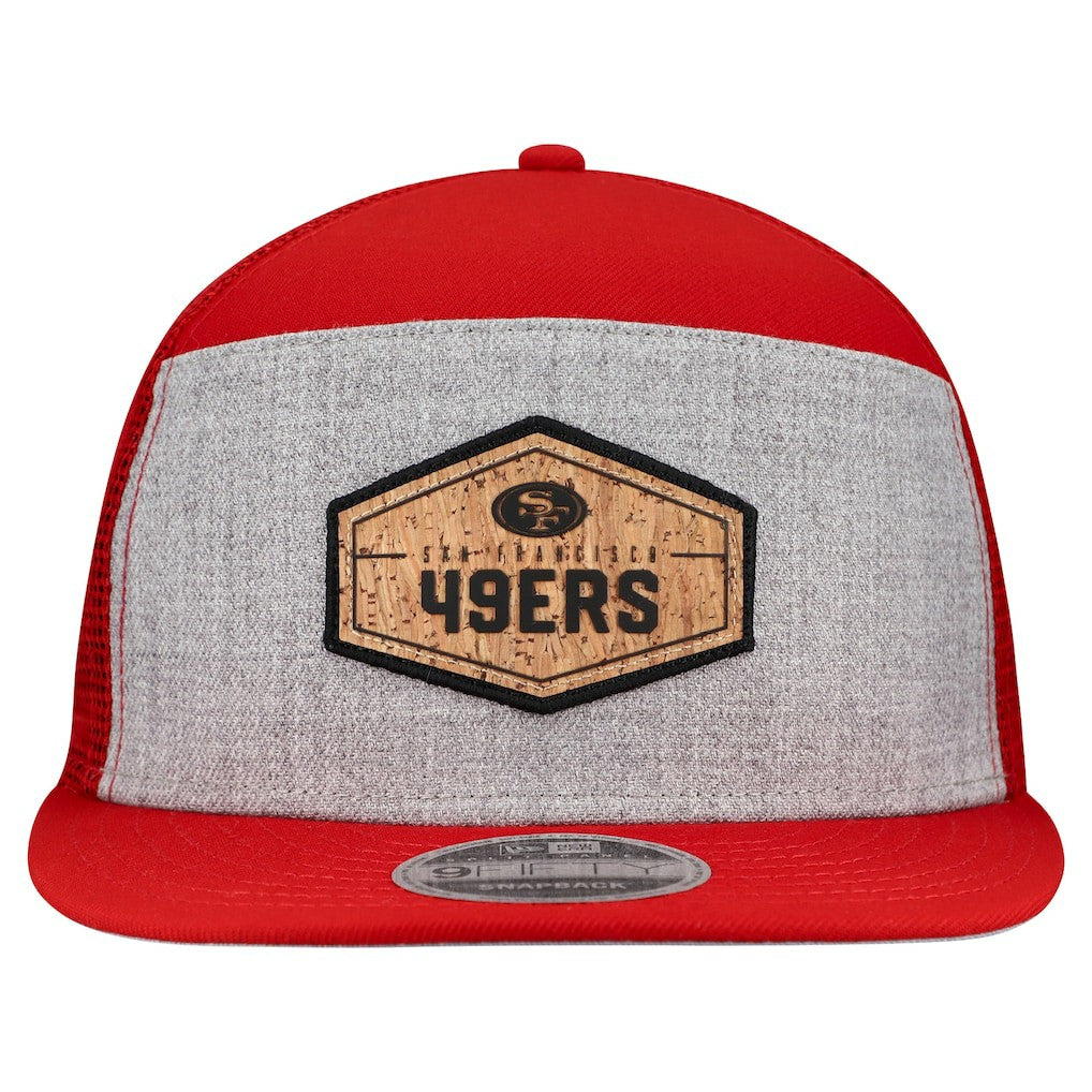 San Francisco 49ers Cork Split Panel 9FIFTY Trucker Snapback Hat | NFL Sale