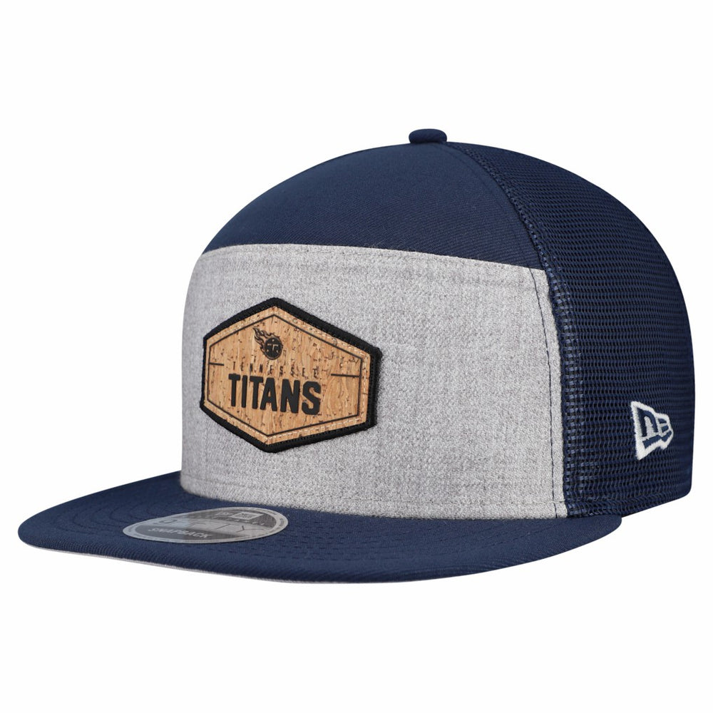Tennessee Titans Cork Split Panel 9FIFTY Trucker Snapback Hat | NFL Discount