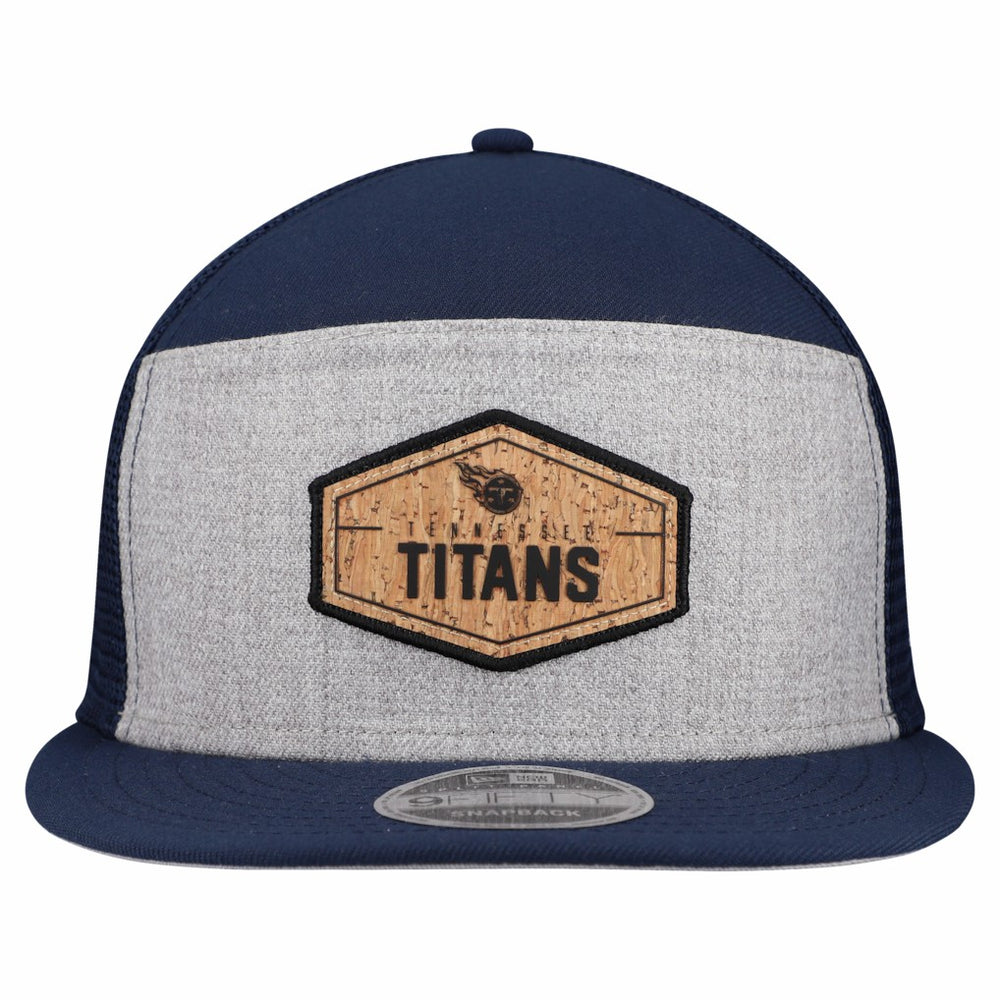 Tennessee Titans Cork Split Panel 9FIFTY Trucker Snapback Hat | NFL Discount