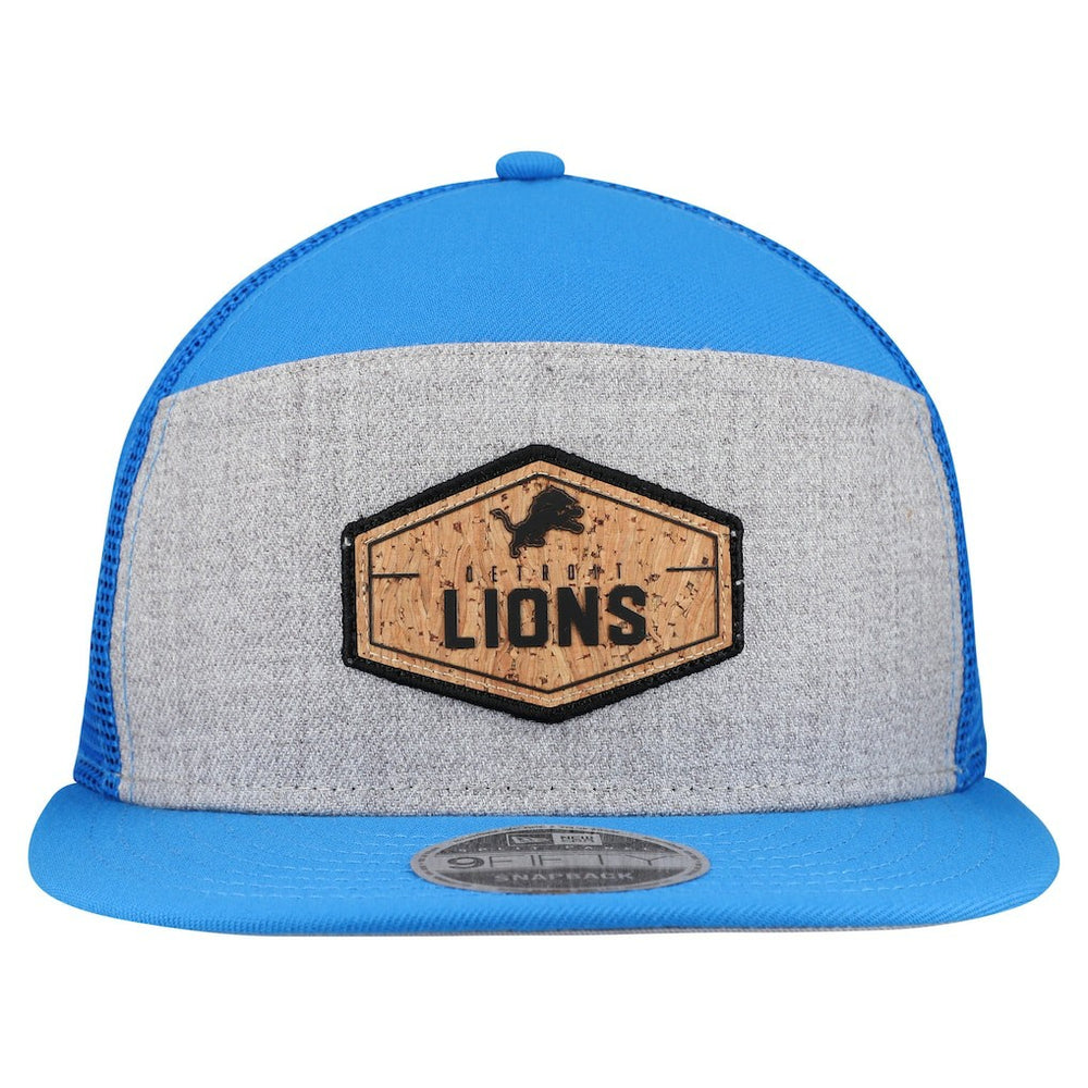 Detroit Lions Cork Split Panel 9FIFTY Trucker Snapback Hat | NFL Sale