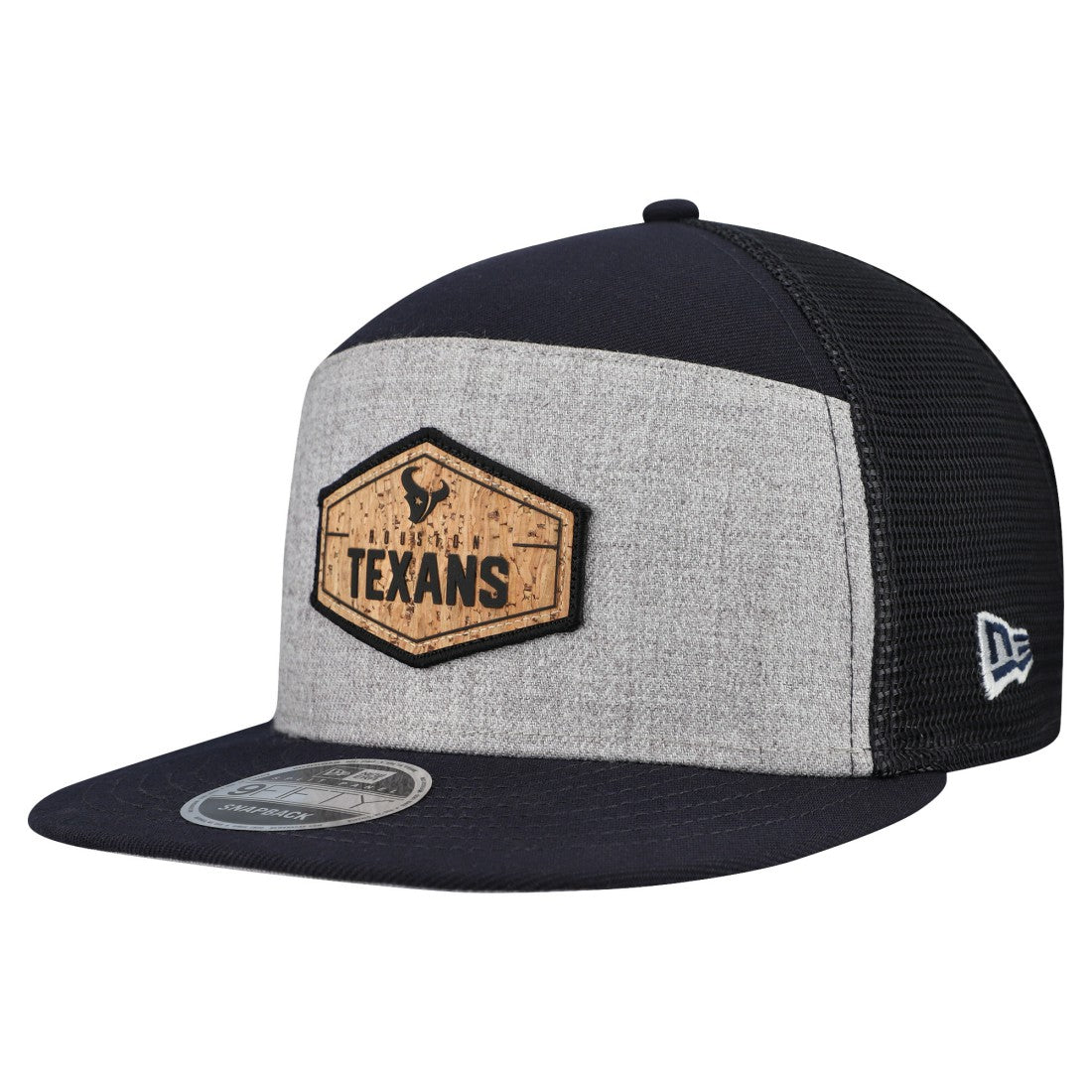 Houston Texans Cork Split Panel 9FIFTY Trucker Snapback Hat | NFL US