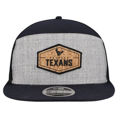 Houston Texans Cork Split Panel 9FIFTY Trucker Snapback Hat | NFL US