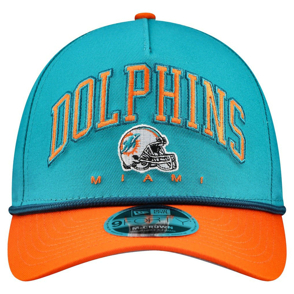 Miami Dolphins Arch COOLERA 9FORTY A-Frame M-Crown Adjustable Hat | NFL Outlet