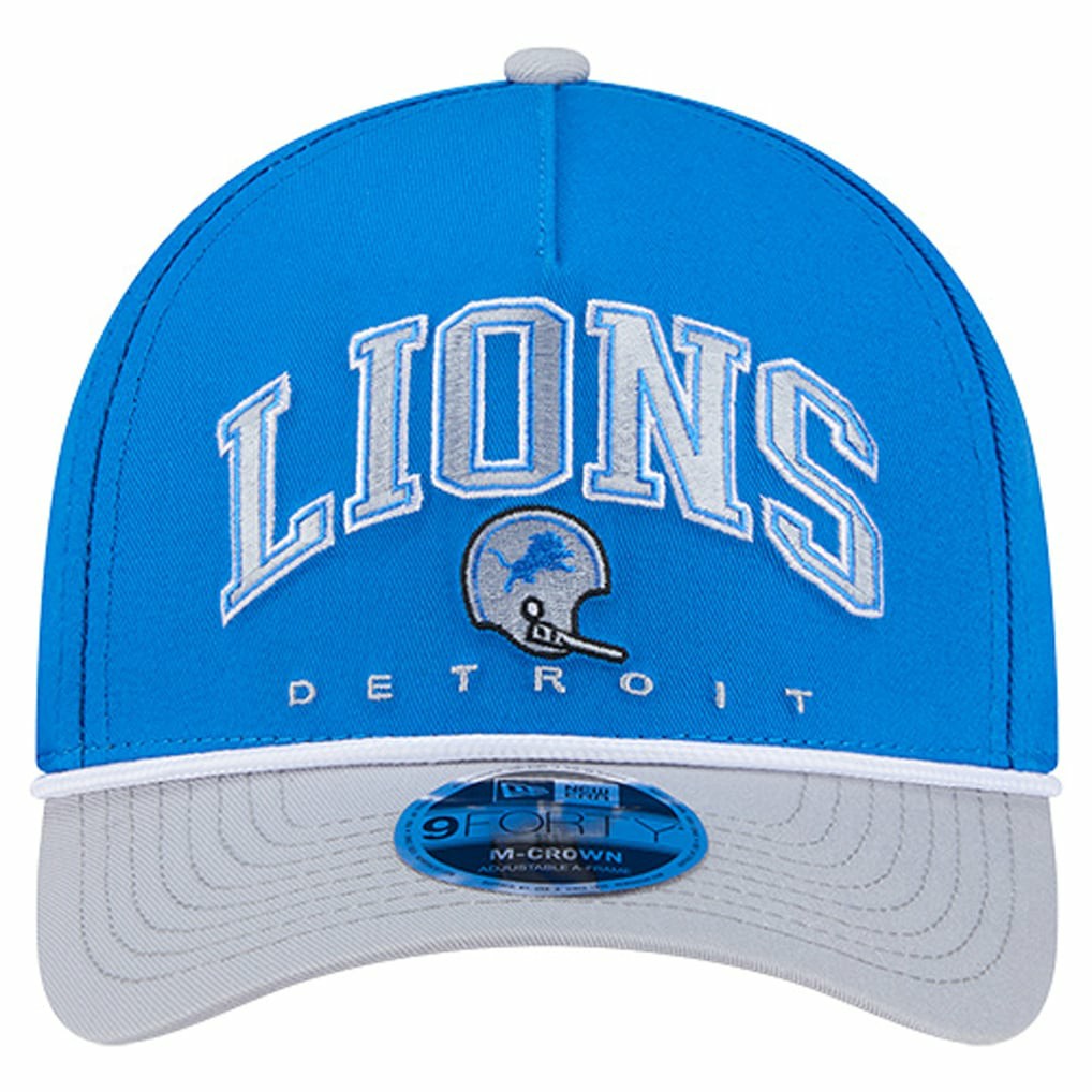 Detroit Lions Throwback Arch COOLERA 9FORTY A-Frame M-Crown Adjustable Hat | NFL Sale