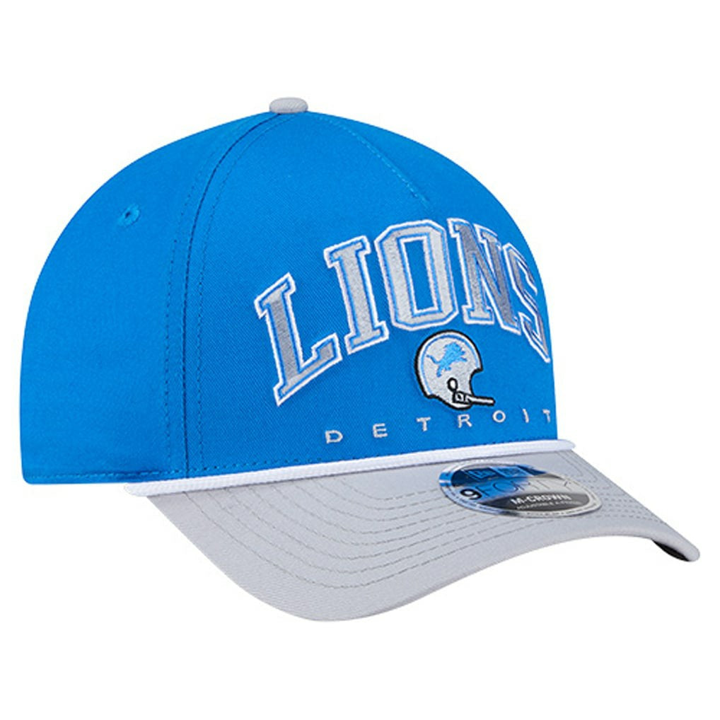 Detroit Lions Throwback Arch COOLERA 9FORTY A-Frame M-Crown Adjustable Hat | NFL Sale