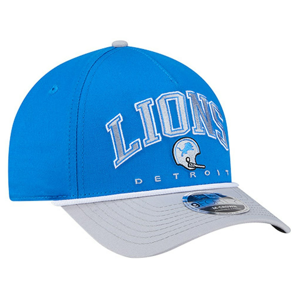 Detroit Lions Throwback Arch COOLERA 9FORTY A-Frame M-Crown Adjustable Hat | NFL Sale