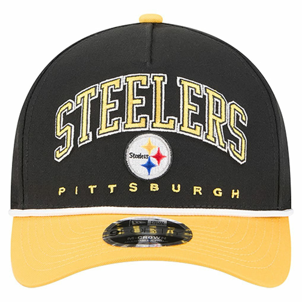 Pittsburgh Steelers Arch COOLERA 9FORTY A-Frame M-Crown Adjustable Hat | NFL Outlet