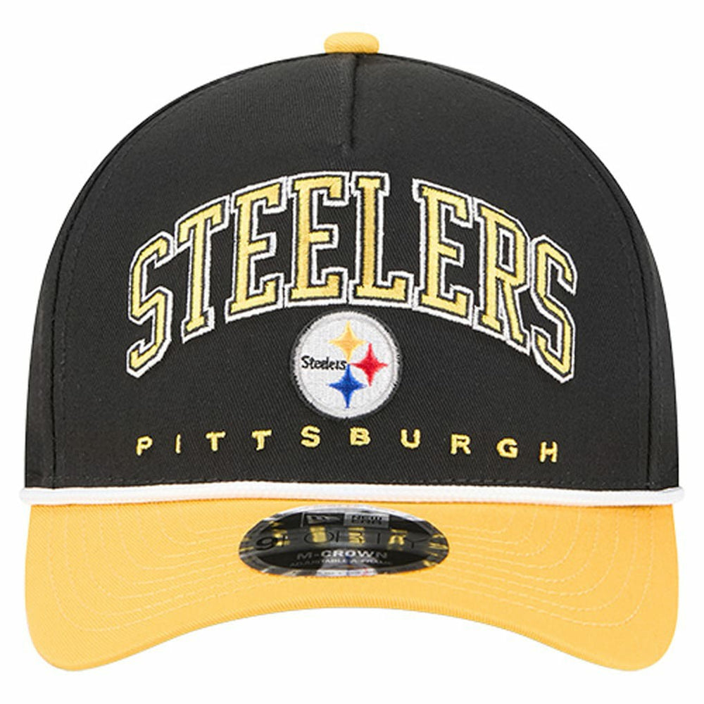 Pittsburgh Steelers Arch COOLERA 9FORTY A-Frame M-Crown Adjustable Hat | NFL Outlet