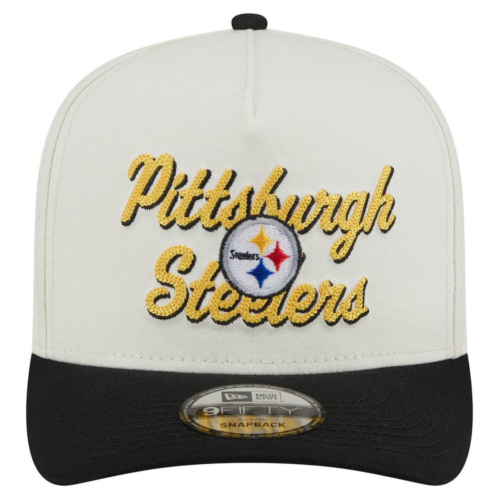 Pittsburgh Steelers Chainstitch A-Frame 9FIFTY Adjustable Hat | NFL On sale