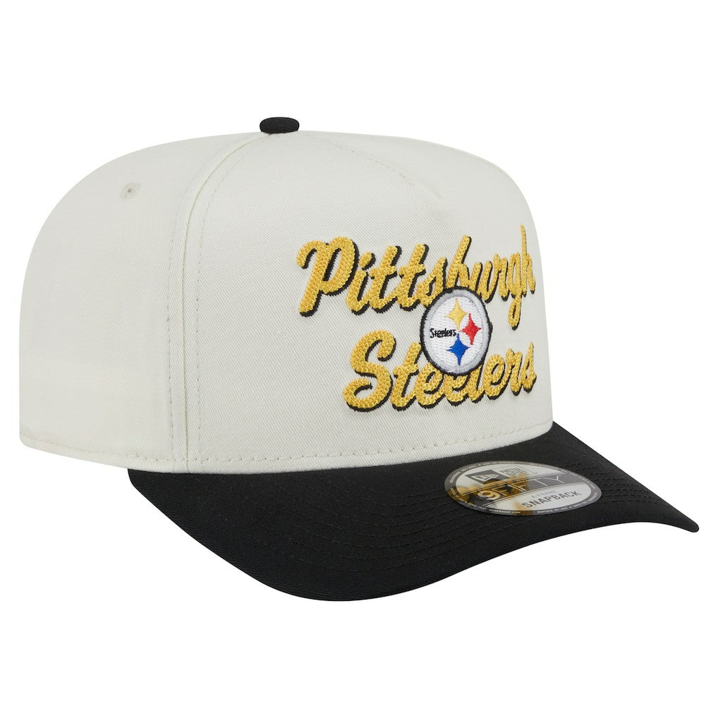 Pittsburgh Steelers Chainstitch A-Frame 9FIFTY Adjustable Hat | NFL On sale