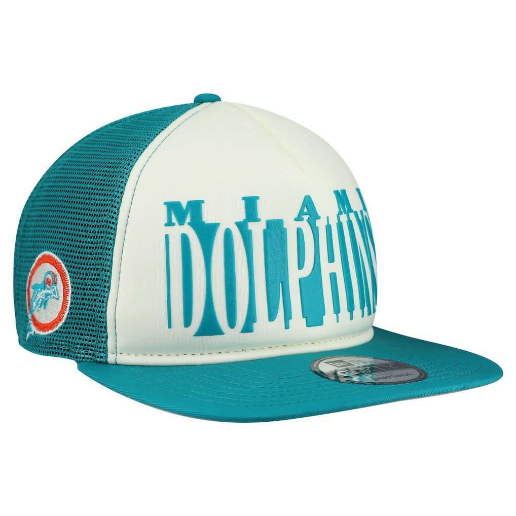 Miami Dolphins Throwback Cutout A-Frame 9FIFTY Snapback Hat | NFL Discount