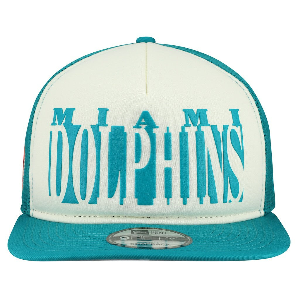 Miami Dolphins Throwback Cutout A-Frame 9FIFTY Snapback Hat | NFL Discount