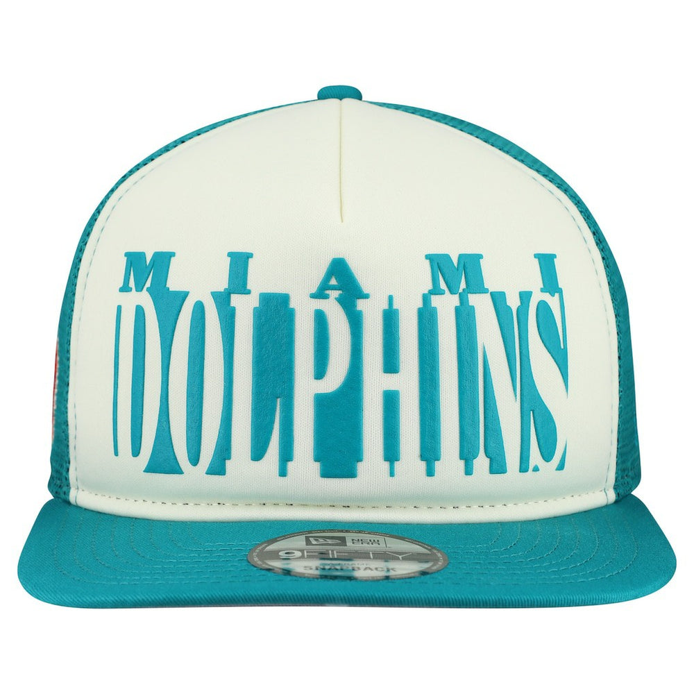 Miami Dolphins Throwback Cutout A-Frame 9FIFTY Snapback Hat | NFL Discount