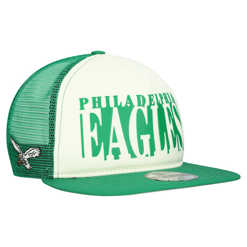 Philadelphia Eagles Throwback Cutout A-Frame 9FIFTY Snapback Hat | NFL Sale