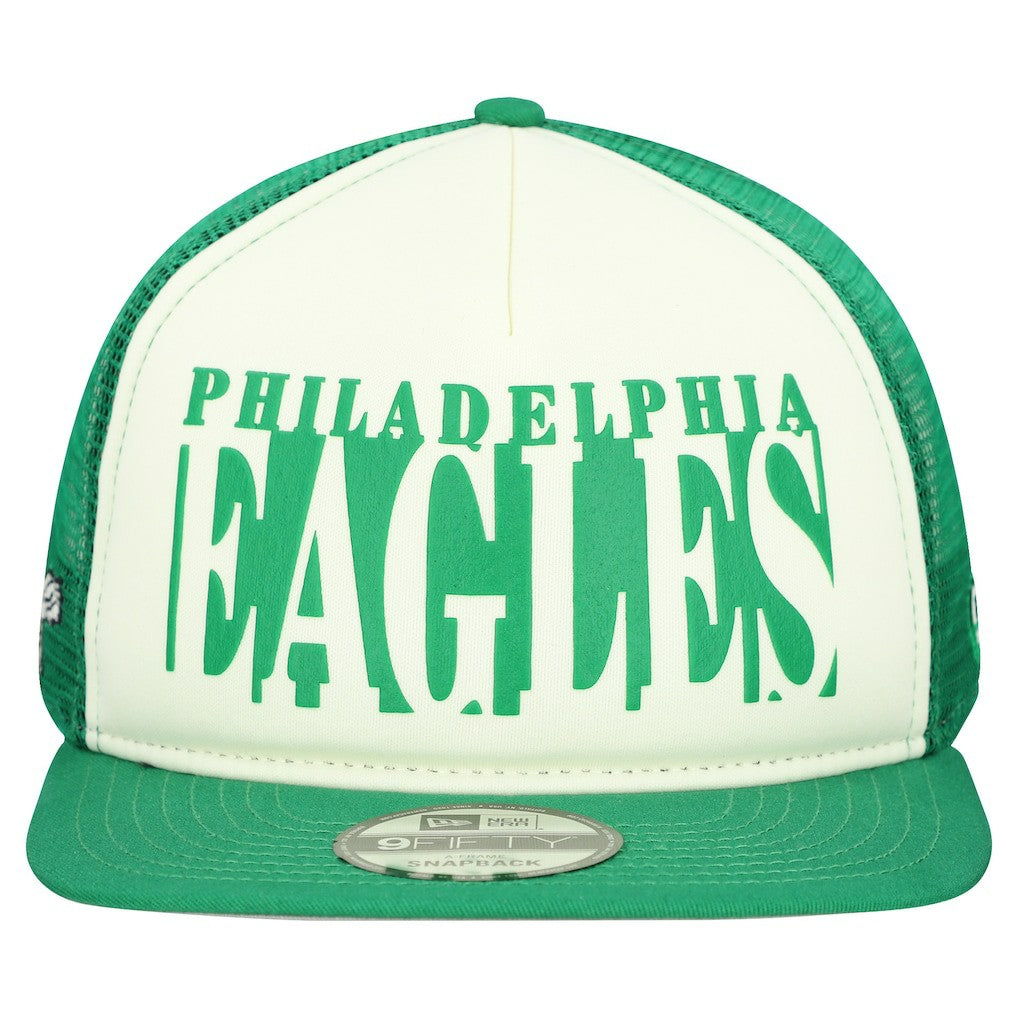 Philadelphia Eagles Throwback Cutout A-Frame 9FIFTY Snapback Hat | NFL Sale
