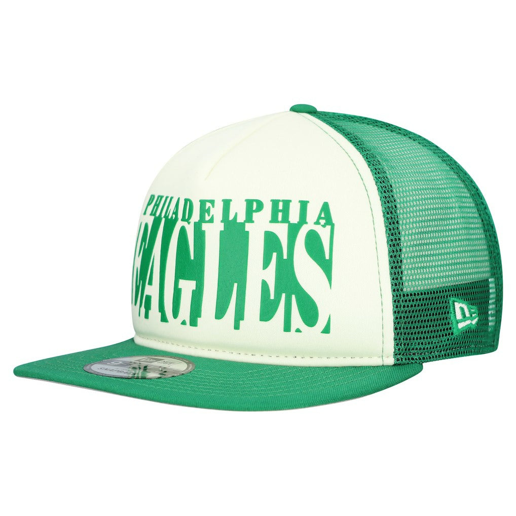 Philadelphia Eagles Throwback Cutout A-Frame 9FIFTY Snapback Hat | NFL Sale