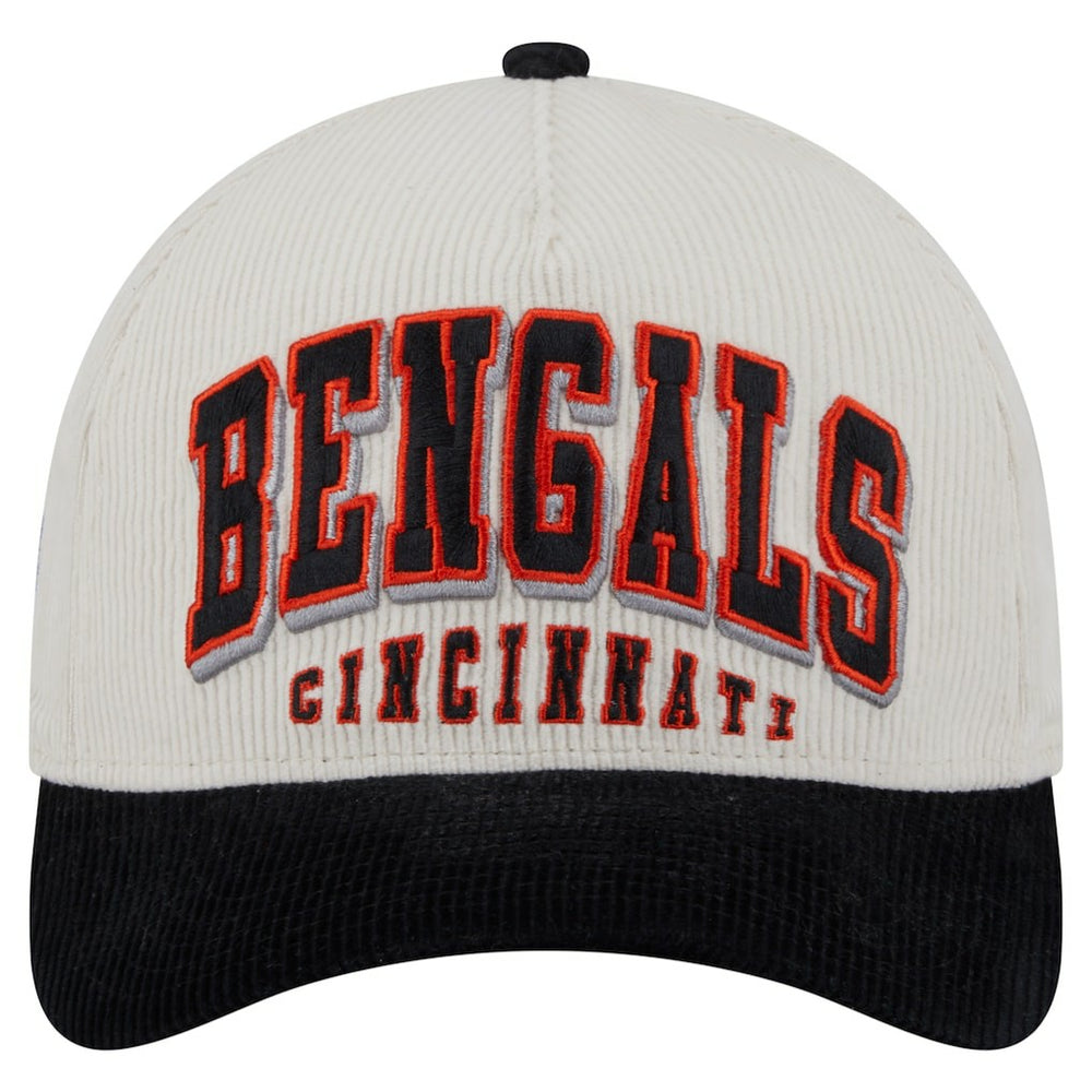 Cincinnati Bengals Head Two-Tone Sided Corduroy 9FORTY A-Frame Adjustable Hat | NFL Hot