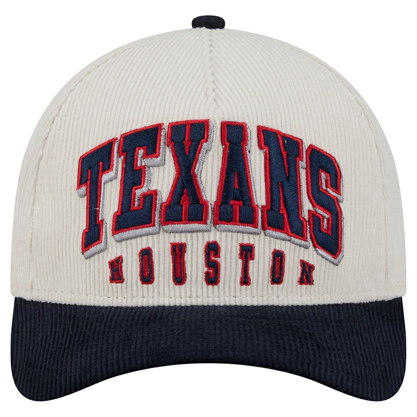 Houston Texans Two-Tone Sided Corduroy 9FORTY A-Frame Adjustable Hat | NFL New
