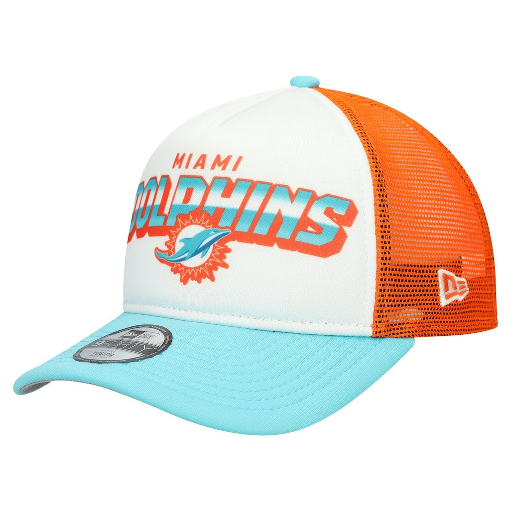 Miami Dolphins Youth Streak 9FORTY A-Frame Adjustable Hat | NFL Sale