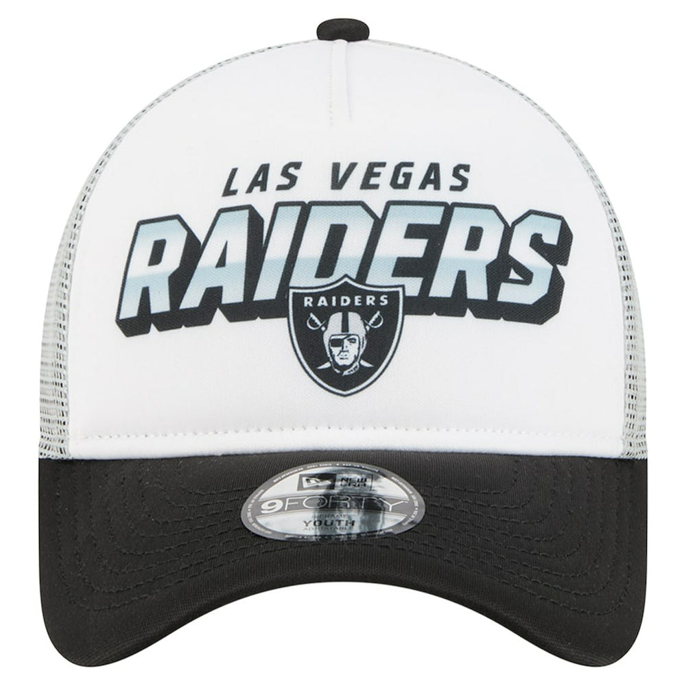 Las Vegas Raiders Youth Streak 9FORTY A-Frame Adjustable Hat | NFL Hot