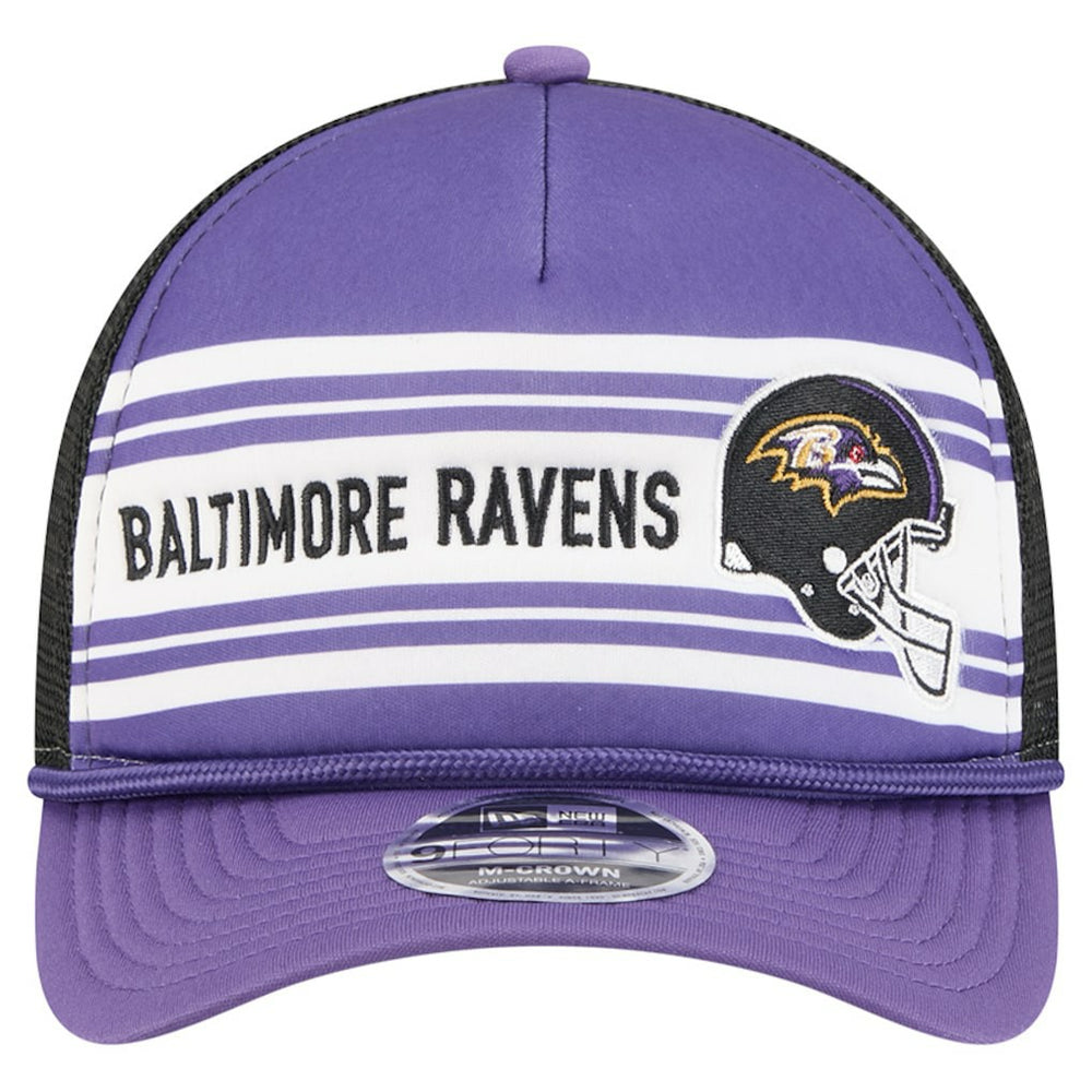 Baltimore Ravens Linear A-Frame 9FORTY Adjustable Hat | NFL US