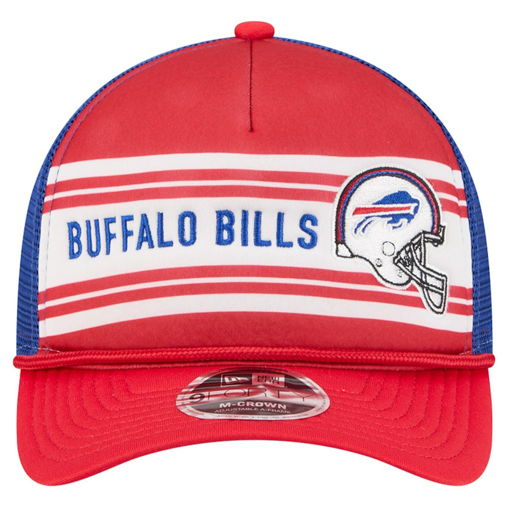 Buffalo Bills Linear A-Frame 9FORTY Adjustable Hat | NFL Hot