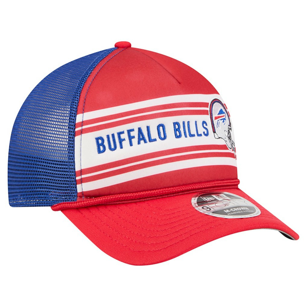 Buffalo Bills Linear A-Frame 9FORTY Adjustable Hat | NFL Hot