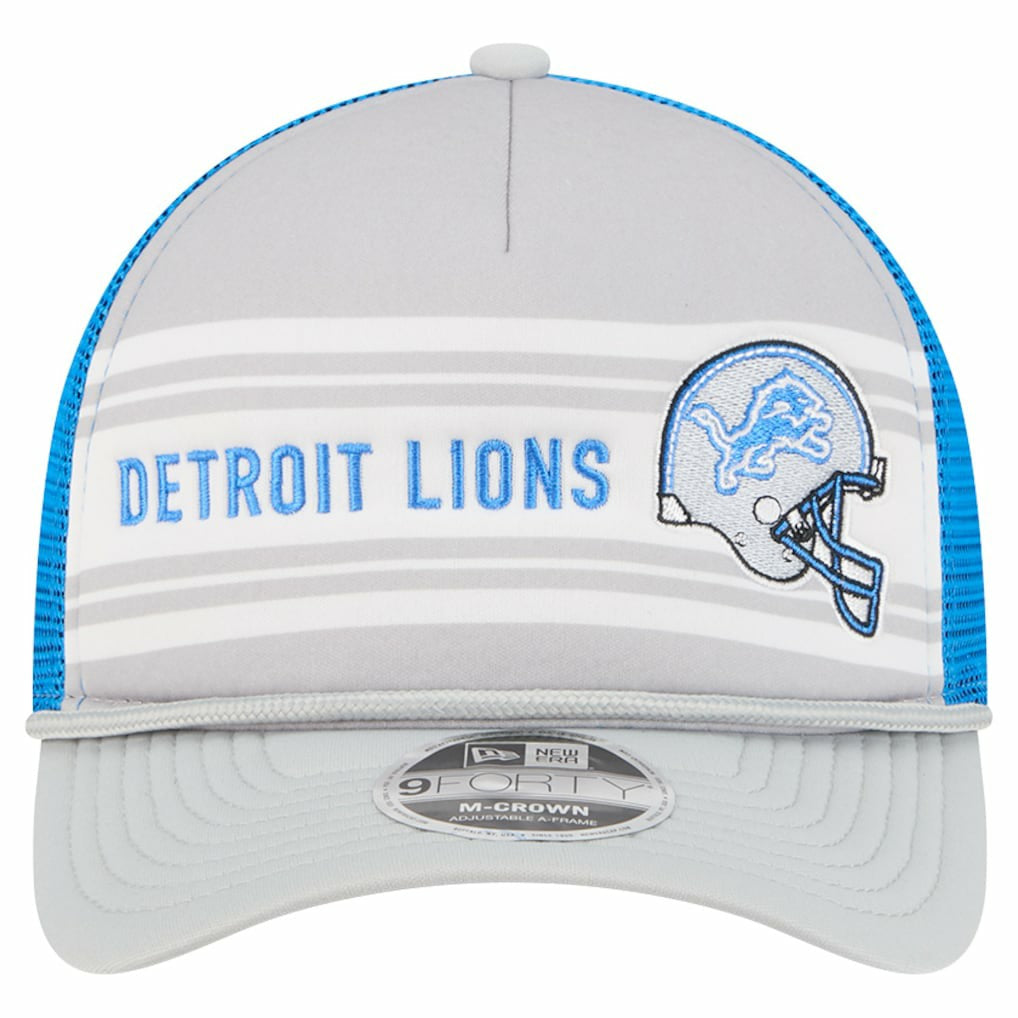 Detroit Lions Linear A-Frame 9FORTY Adjustable Hat | NFL Outlet