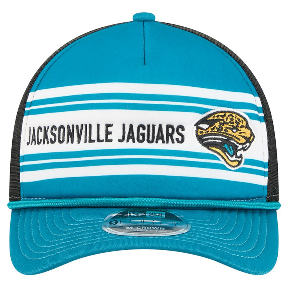 Jacksonville Jaguars Throwback Linear A-Frame 9FORTY Adjustable Hat | NFL Hot